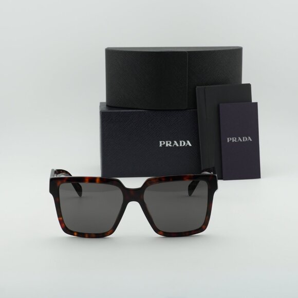 Prada PR24ZS 17N40L Square Sunglasses - Root Tortoise/Dark Grey main image 7